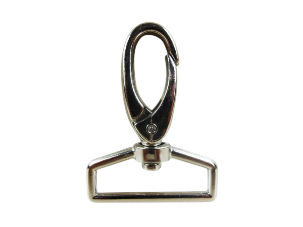 Carabiner hook for bags - model "Original-Arti" 32 mm / silver