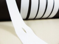 BUTTONHOLE BAND Perforated tape - 3 meters long / 20 mm white - top quality