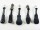 Zipper/slider pendant 5 pieces model "BANDO" ergonomic approx. 65 mm