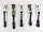 Zipper/slider pendant 5 pieces model "BANDO" ergonomic approx. 65 mm