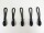 Zipper/slider pendant 5 pieces model "BANDO- Punkto-2" approx. 65 mm black