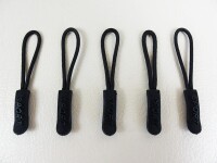 Zipper/slider pendant 5 pieces model "BANDO-Sport- Punkto-3" approx. 65 mm black