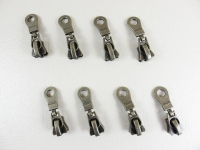 Taschenzipper/Jackenzipper  Modell "Perdue"(Langzipper)  für 6 mm Stärke / altmessing