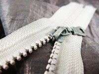 Taschenzipper/Jackenzipper  Modell "Perdue"(Langzipper)  für 6 mm Stärke / altmessing