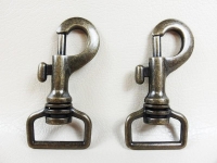 Carabiner hook model "Italy" 25 mm / TOP quality antique brass