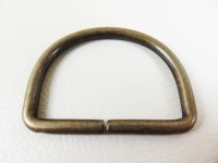 D-ring / half ring model "Italy" old brass - 50...