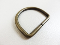 D-ring / half ring model "Italy" old brass - 50...