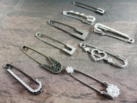 Kilt safety pins model "Farfalla" 71 x 18 mm -...