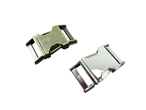 Metal buckle / metal clasp 15 mm / curved model