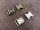 Metal buckle / metal clasp 15 mm / curved model