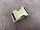Metal buckle / metal clasp 15 mm / curved model / old brass