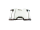 Metal buckle / metal clasp 20 mm / curved model / silver
