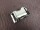 Metal buckle / metal clasp 20 mm / curved model / silver
