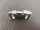 Metal buckle / metal clasp 20 mm / curved model / silver