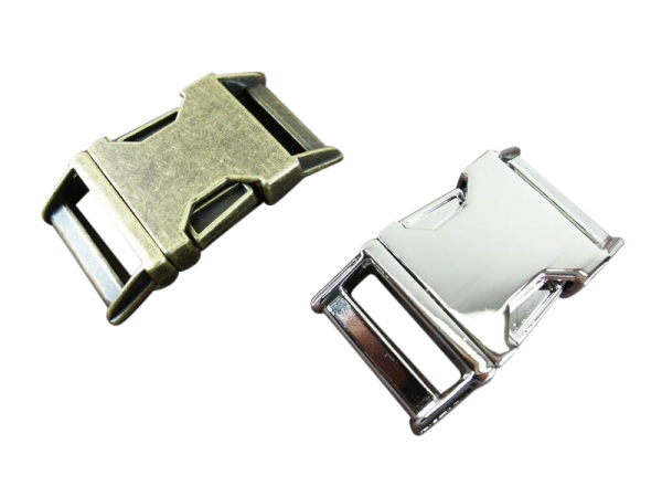 Metal buckle / metal clasp 25 mm / curved model