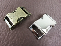 Metal buckle / metal clasp 25 mm / curved model