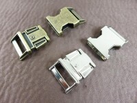 Metal buckle / metal clasp 25 mm / curved model
