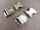 Metal buckle / metal clasp 25 mm / curved model