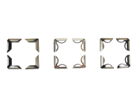 10 pieces Pocket corners / metal corners 16 x 16 mm - 17...
