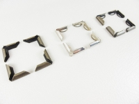 10 pieces Pocket corners / metal corners 16 x 16 mm - 17...