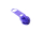 Zipper 5 mm spiral purple