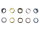 Eyelets with washers model "Big" set of 100 4 mm / without tools