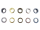 Eyelets with washers model "Big" set of 100 4...