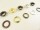 Eyelets with washers model "Big" set of 100 4 mm / without tools copper