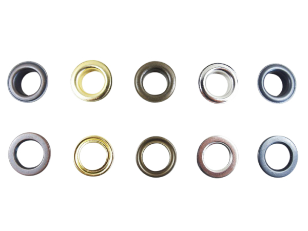 Ösen mit Scheiben Modell "Big"  100er Set 5 mm / ohne Werkzeuge