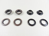 Eyelets with washers model "Big" set of 100 8 mm / without tools copper