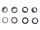 Eyelets with washers model "Big" set of 100 8...