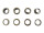 Eyelets with washers model "Big" set of 100 11 mm / without tools old brass