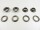 Eyelets with washers model "Big" set of 100 11 mm / without tools old brass