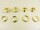 Eyelets with washers model "Big" set of 100 11 mm / without tools gold