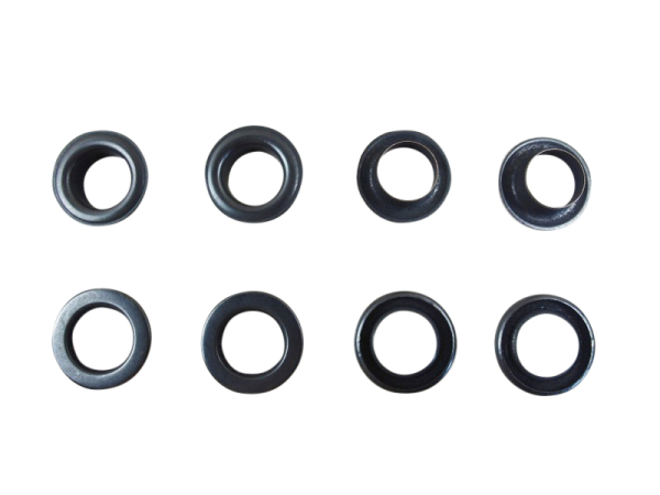 Eyelets with washers model "Big" set of 100 11 mm / without tools black burnished