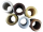 Plastic eyelets for thin & thick fabrics 35.5 x 55 mm - metallic finish
