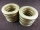 Plastic eyelets for thin & thick fabrics - 35.5 x 55 mm - matt brass-gold