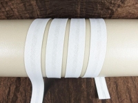 Bias tape / binding made of cotton - width 18 mm white