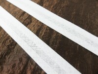 Bias tape / binding made of cotton - width 18 mm white