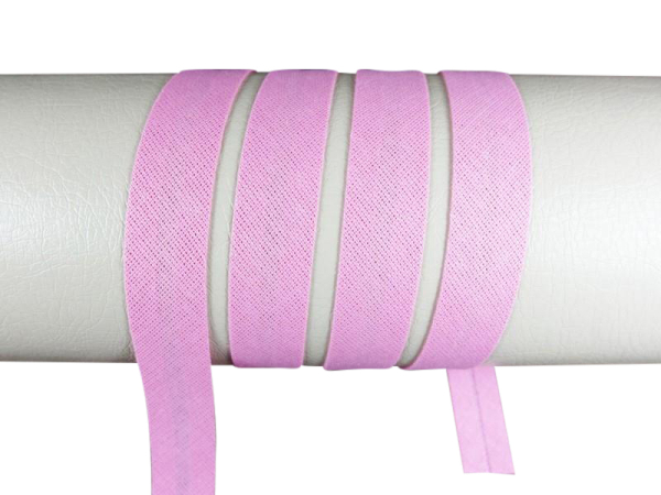 Bias tape / binding made of cotton - width 18 mm pink