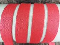 Bias tape / binding made of cotton - width 18 mm red