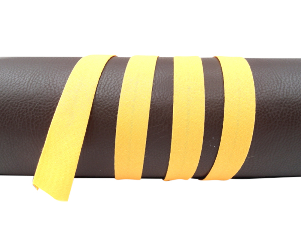Bias tape / binding made of cotton - width 18 mm apricot