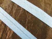 Bias binding / binding made of cotton - width 18 mm light blue