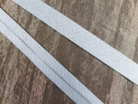 Bias tape / binding made of cotton - width 18 mm light gray