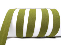 Schrägband / Einfassband aus Baumwolle - Breite 18 mm olivegrün