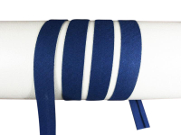 Bias tape / binding made of cotton - width 18 mm navy blue