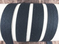 Bias binding / binding made of cotton - width 18 mm black