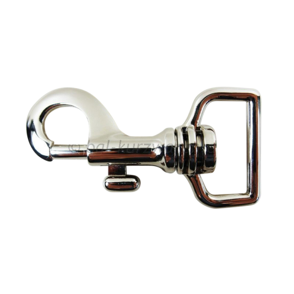Karabinerhaken Modell "Italy" 20 mm / TOP-Qualität silber
