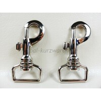 Karabinerhaken Modell "Italy" 20 mm / TOP-Qualität silber
