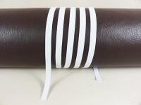 Braided rubber strand (100 m) roll - economy pack - width [7 mm] white